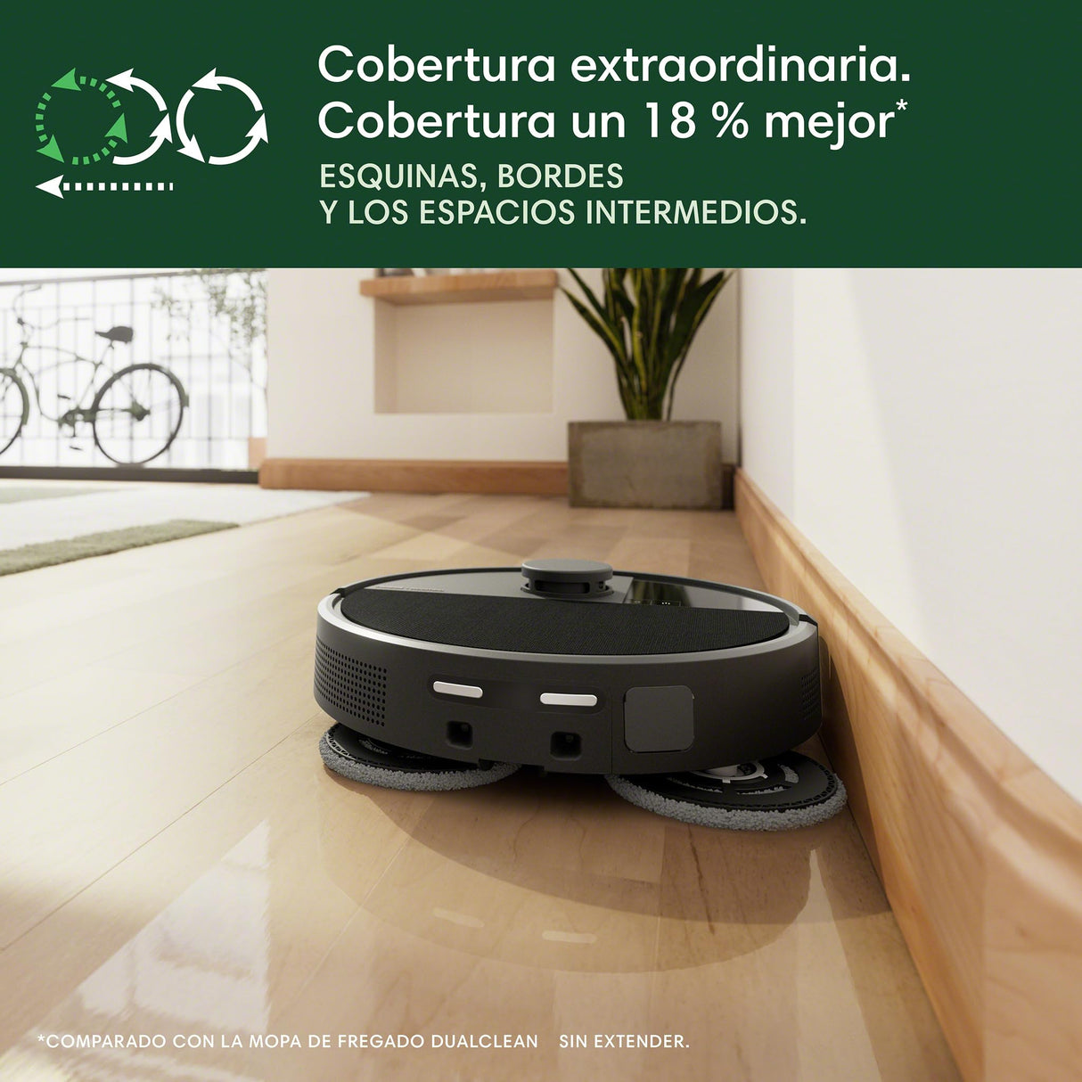 iRobot Roomba Plus 505 Combo with Multi-Function and Self-Cleaning AutoWash Base, DualClean Mops with PerfectEdge, PrecisionVision IA, Clearview Pro LiDAR, Hot Air Drying Mops, 75 Days Self-Empty_N