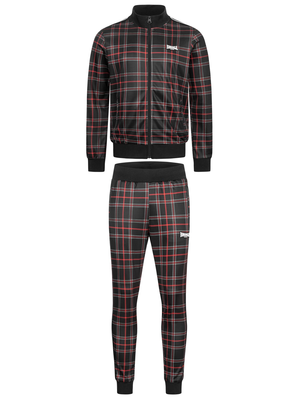 Lonsdale Welwyn Traje, Negro, Rojo y Blanco, M Hombres