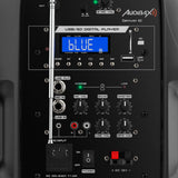 Audibax Denver 10 Altavoz Activo PA 10” con Bateria, Ruedas + 1 Micro Inalambrico Mano