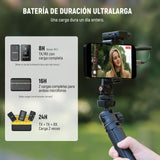 NEEWER CM28 Pro Micrófono Solapa Lavalier Inalámbrico con Estuche Carga 48KHz Audio Sin Comprimir 16 bits Cancelar Ruido Almacenar 4GB Grabación 9 Horas Compatible con iPhone iPad Android Cámara PC