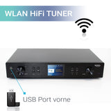 XORO HFT 440 - Radio por Internet con Dab+ y recepción FM para Ampliar un Sistema de Alta fidelidad, WiFi de 2,4 GHz, Bluetooth, SpotifyConnect, Streaming de música por UPnP