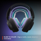 SteelSeries Arctis Nova 3P Wireless Auriculares Gaming multiplataforma - App - Batería 40h - Controladores magnéticos de neodimio - 2,4 GHz/Bluetooth - Micro extraíble - PS5, PS4, PC, Switch -Aqua