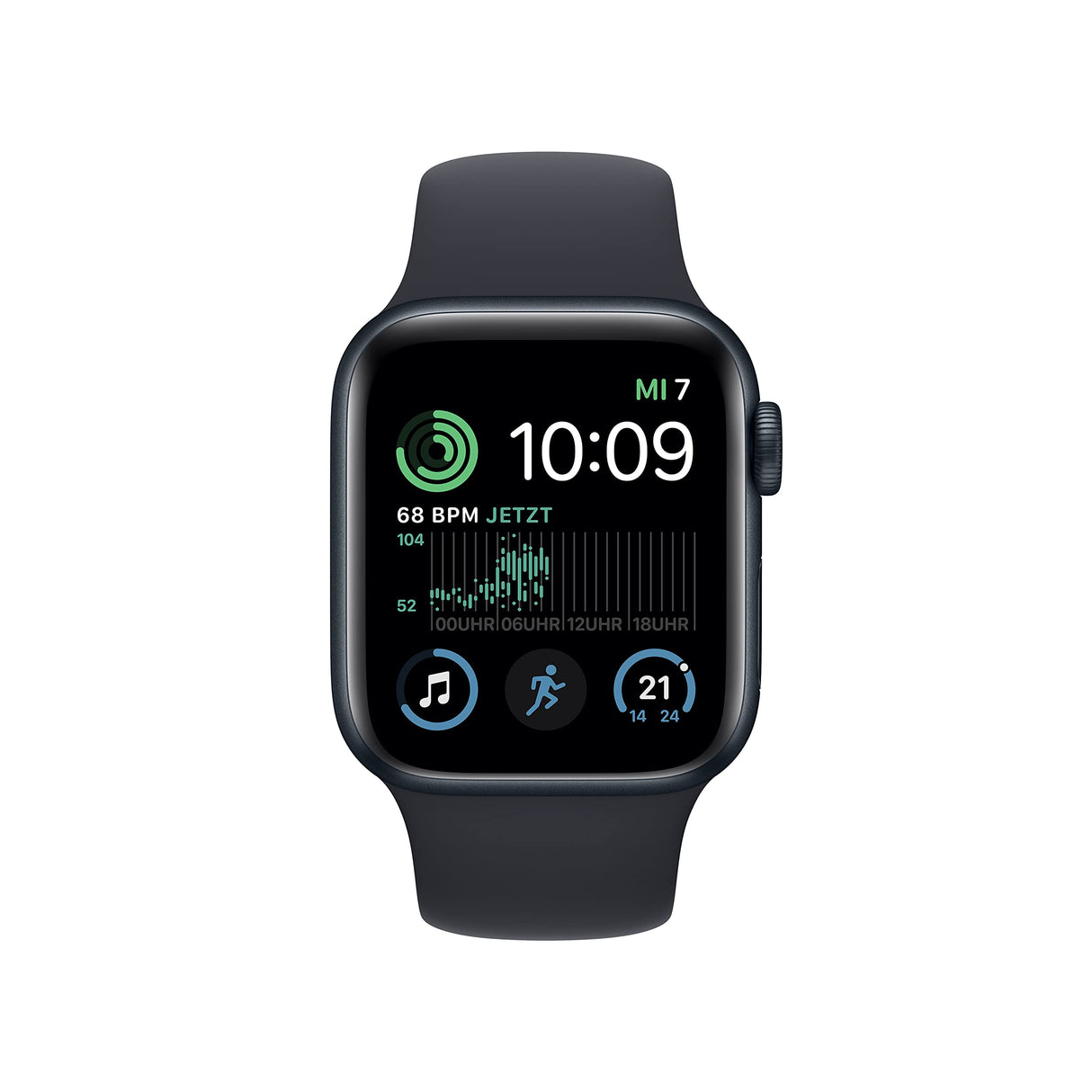 Apple Watch SE (2da Gen) [GPS, 40mm] Caja de Aluminio Medianoche con Banda Deportiva Medianoche, Regular (Reacondicionado)