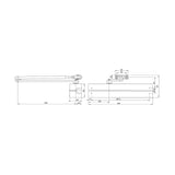 Tesa Assa Abloy DC340-DEV1-, Cierrapuertas con guía deslizante o brazo articulado, Plata