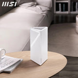 MSI Roamii BE Lite WiFi 7 Sistema de Red de Malla, Paquete de 2, Dual-Band, 3600 Mbps, 2.5G & Gigabit LAN, Cobertura para Todo el hogar, instalación fácil, Control Parental y Seguridad Avanzada