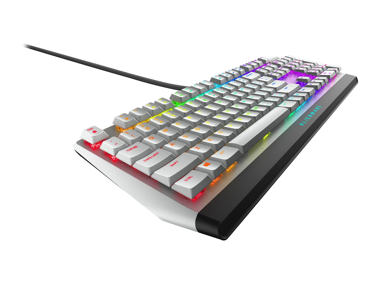 Alienware AW510K - Teclado RGB para Juegos (bajo Perfil) lunar light, estadounidense internacional (QWERTY)