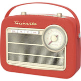 TechniSat Transita 130 - Radio portátil Dab+/FM con regulador de frecuencia FM (transmisión de Audio Bluetooth, USB, Pantalla LCD, batería de hasta 24 Horas, asa de Transporte, Carcasa de Piel