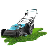 Cecotec Cortacésped de Cable Terrenator 460 Flex Z Auto. 2000W, Ancho de Corte 46cm, Propulsión Automática, Cambio Altura Sistema Z-Tech, 4in1 con Mulching, Ruedas Traseras XL, Tecnología BeltDrive