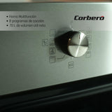 Corberó - Horno Capacidad | CCHMD807XG | 70L | Multifunción, Display Digital, 8 Prog., Guías Extraíbles, Luz Interior, Puerta Doble Cristal | 3000W Potencia | Negro