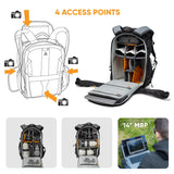 Lowepro ProTactic BP 350 AW III versión Actual, Mochila para Cámara, Acceso 4 Puntos, Bolsa Profesional Cámara, DSLR/Dron/Sin Espejo, Portátil hasta 14", Protector Lluvia, Videógrafo, Volumen 17L