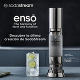 SodaStream Enso - Máquina Gasificadora de Agua Premium de Acero Inoxidable, Incluye Botella de 1 Litro para Gasificar Apta para Lavavajillas