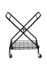Artesa Verona - Carrito plegable para la colada con cesta, color negro