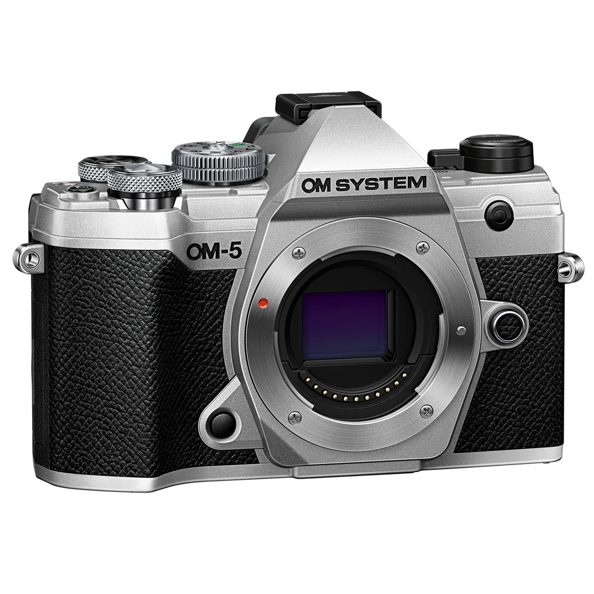 OM SYSTEM Cámara sin Espejo OM-5, Color Plateado