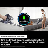 SAMSUNG Aspiradora inalámbrica Jet™ 60 Turbo VS15A6031R1/ET, sin Bolsa, Potencia 150 W, hasta 40 min de autonomía, Menta