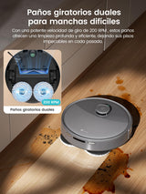 LEFANT M3 MAX Robot Vacuum Cleaner and Floor Scrub with Self-Empty Base, 20000 Pa, 210 mins, dToF Laser Navigation, Elevated Rotating Mops, Obstacle Evasion PSD, 5G WiFi/App/Alexa