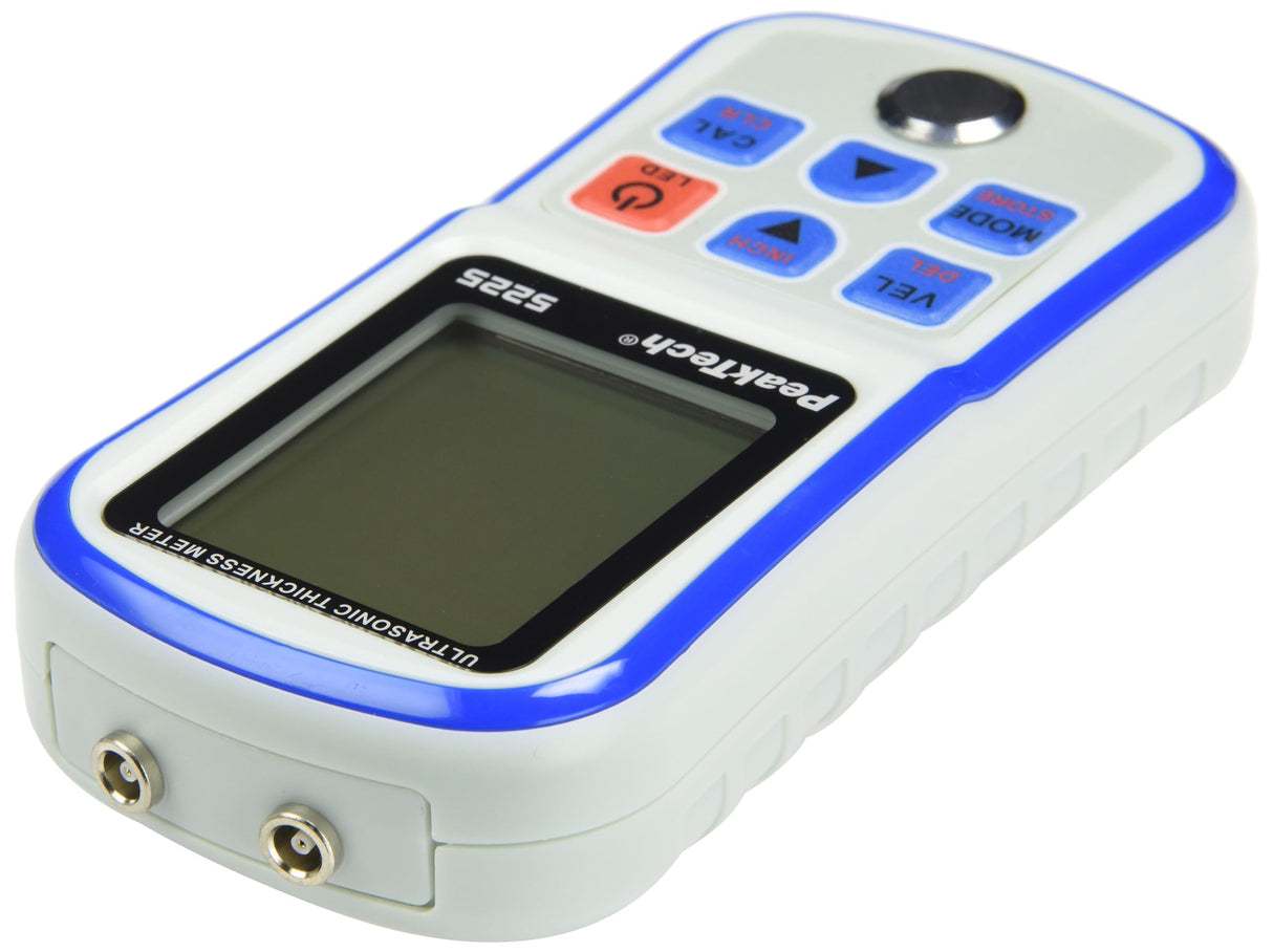 PeakTech, P 5225 Medidor de espesores por ultrasonidos para la medición precisa de espesores de material de 1,00 mm a 300,0 mm, Medidor de espesores de material con resolución de 1,00 mm a 300,0 mm