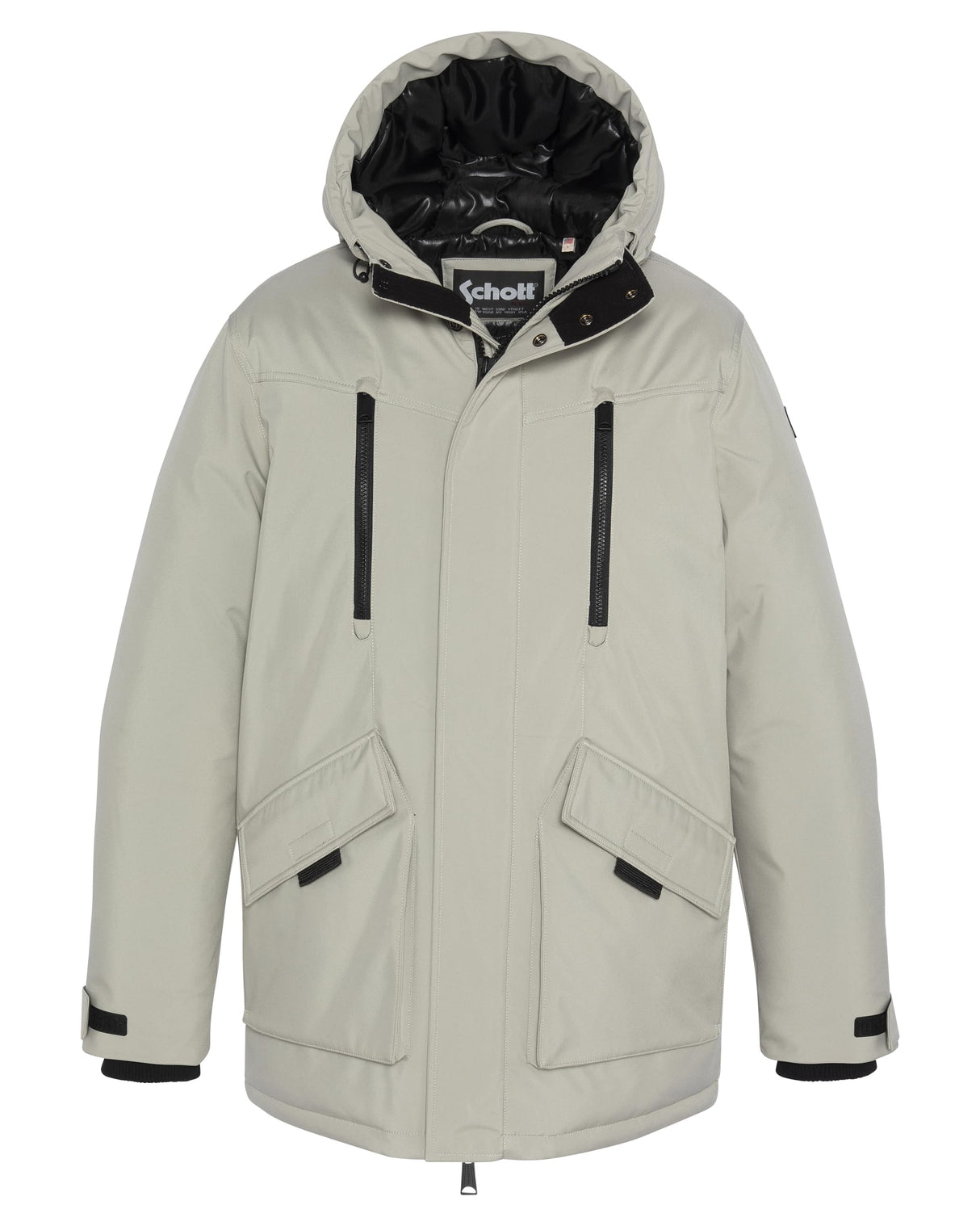 Schott NYC Eddie Chaqueta, Gris, S para Hombre
