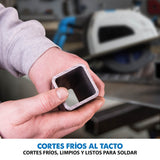 Evolution Sierra tronzadora industrial para acero de 210 mm S210CCS de Evolution: acabado que se puede trabajar al instante, sin calor, rebabas ni chispas. Incluye hoja para acero dulce