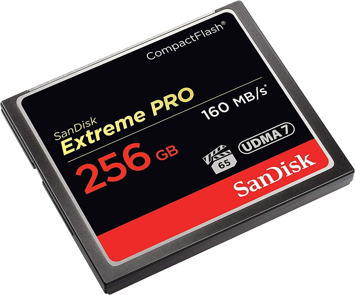 SanDisk Extreme Pro 256 GB 160 MB/s CompactFlash Memory Card - Black/Gold/Red, SDCFXPS-256G-X46