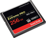 SanDisk Extreme Pro 256 GB 160 MB/s CompactFlash Memory Card - Black/Gold/Red, SDCFXPS-256G-X46