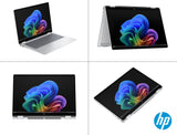 HP Omnibook X Flip - Ordenador portátil Convertible de 14" 2K IPS táctil (Intel Ultra 7-258V EVO, 32GB RAM, 1TB SSD, Intel ARC Graphics, Windows 11 Home) Silver- Teclado QWERTY Español