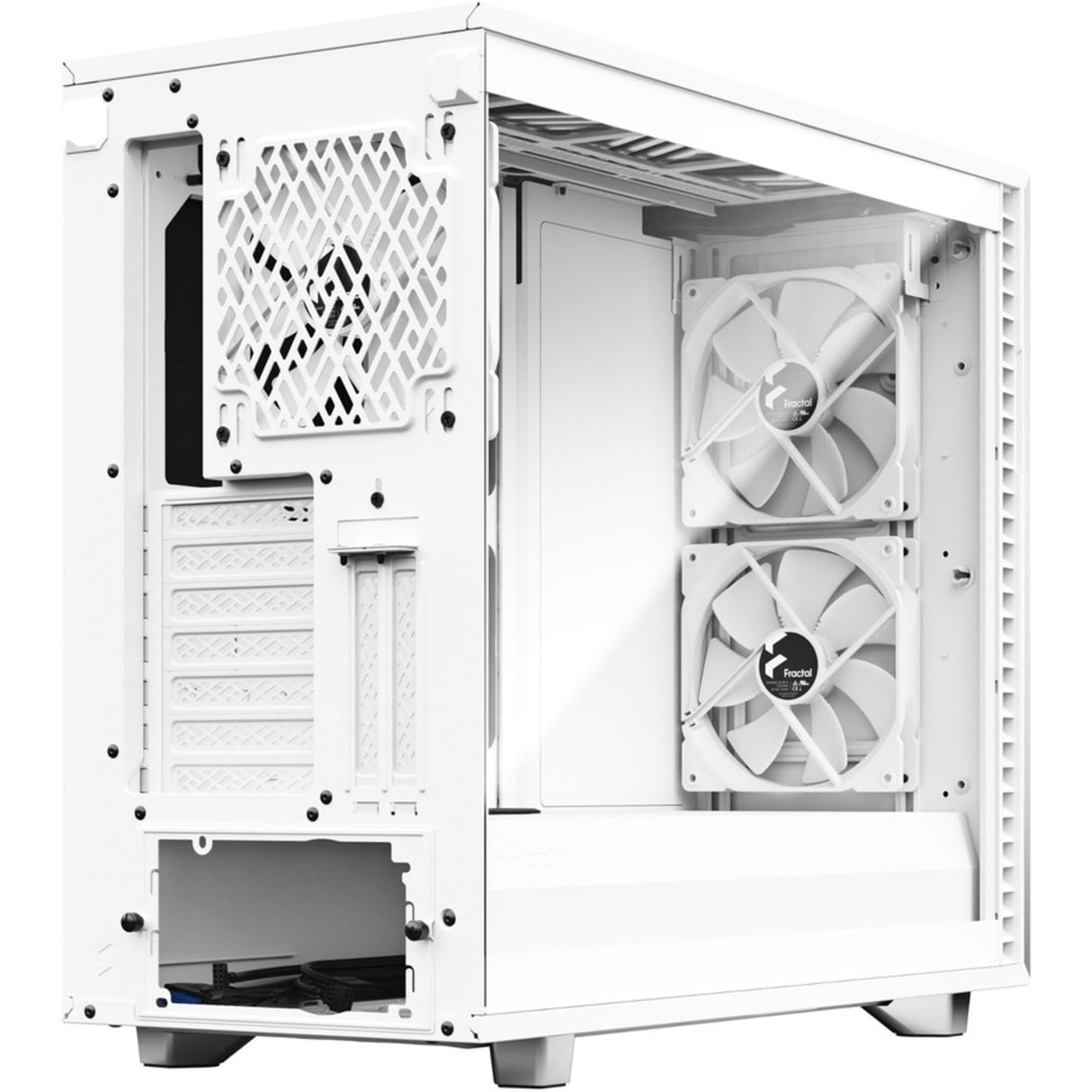 Fractal Design Define 7 White Brushed Aluminum/Steel E,ATX Silent Modular Tempered Glass Window Mid Tower Computer Case