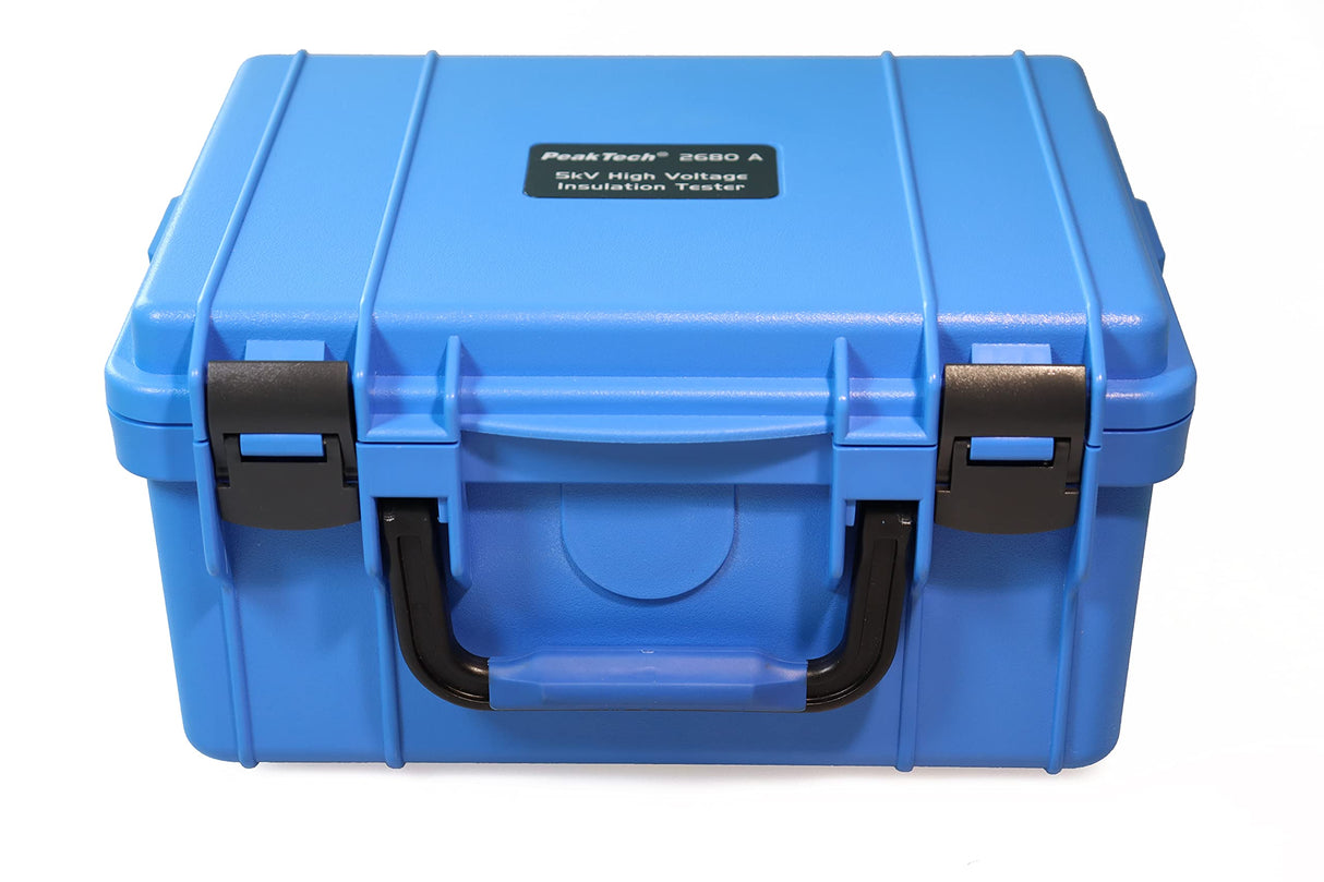 PeakTech P 2680 A - Medidor de Aislamiento, Alta tensión, 500/1000/2500/5000 V, 300 GOhm