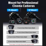 SIRUI Lente Cine Prime de Marco Completo Jupiter Macro T2.8 de 75 mm, para cámaras de Montaje PL, Compatible con Alexa Mini LF, Alexa Mini, Alexa LF, Lente Profesional de Montaje PL