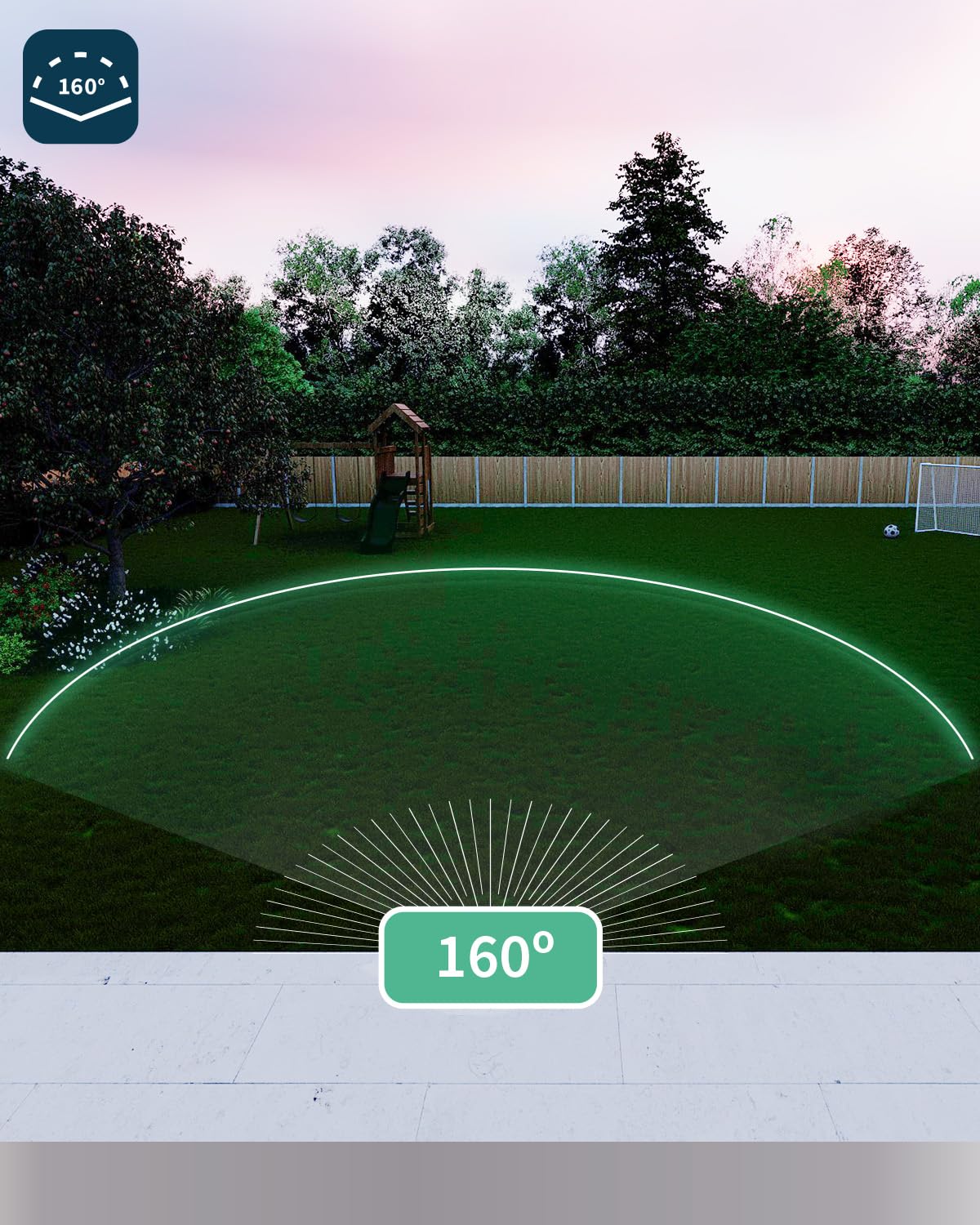 Arlo Pro 5 Camara de Vigilancia WiFi Exterior 2K, Camara Vigilancia WiFi Interior, Sensor de Movimiento, Alarmas para Casa, Visión Nocturna Color, Sirena, Prueba Secure Incluida, 1 Cámara, Blanca