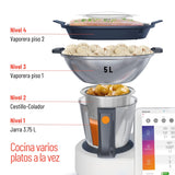Taurus Mycook Next - Robot de Cocina con wifi, pantalla XXL, cocina por voz, inducción, cocción lenta o alta temperatura, sous-vide, 30 funciones, 2000W, jarra 3.75L, app mycook + accesorios