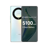 HONOR Magic 5 Lite, teléfonos móviles desbloqueados y sin SIM, smartphone 5G, 8 GB + 256 GB, pantalla AMOLED curvada de 120 Hz de 6.6 pulgadas, cámara trasera triple de 64 MP, batería de 5100 mAh, SIM