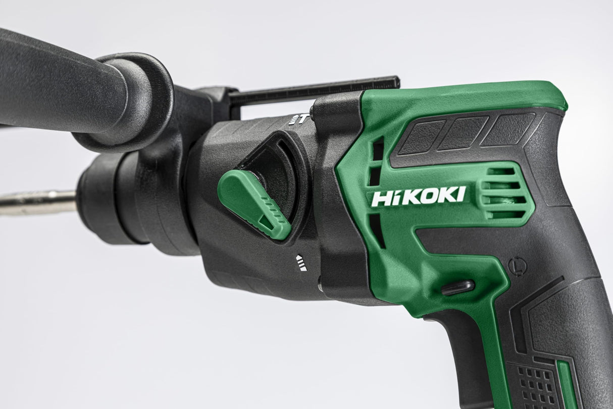 HiKOKI Akku Bohrhammer DH18DPB (18V, mit Brushless Motor, RFC Funktion, Auto-Stopp-Funktion, 2 Betriebsarten, ohne Akku, Ladegerät und Transportkoffer)