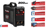 Cevik PRO CE-TECHNO200LCD Soldador Inverter 200A Pantalla LCD para Electrodos MMA Incluye Kit Soldadura
