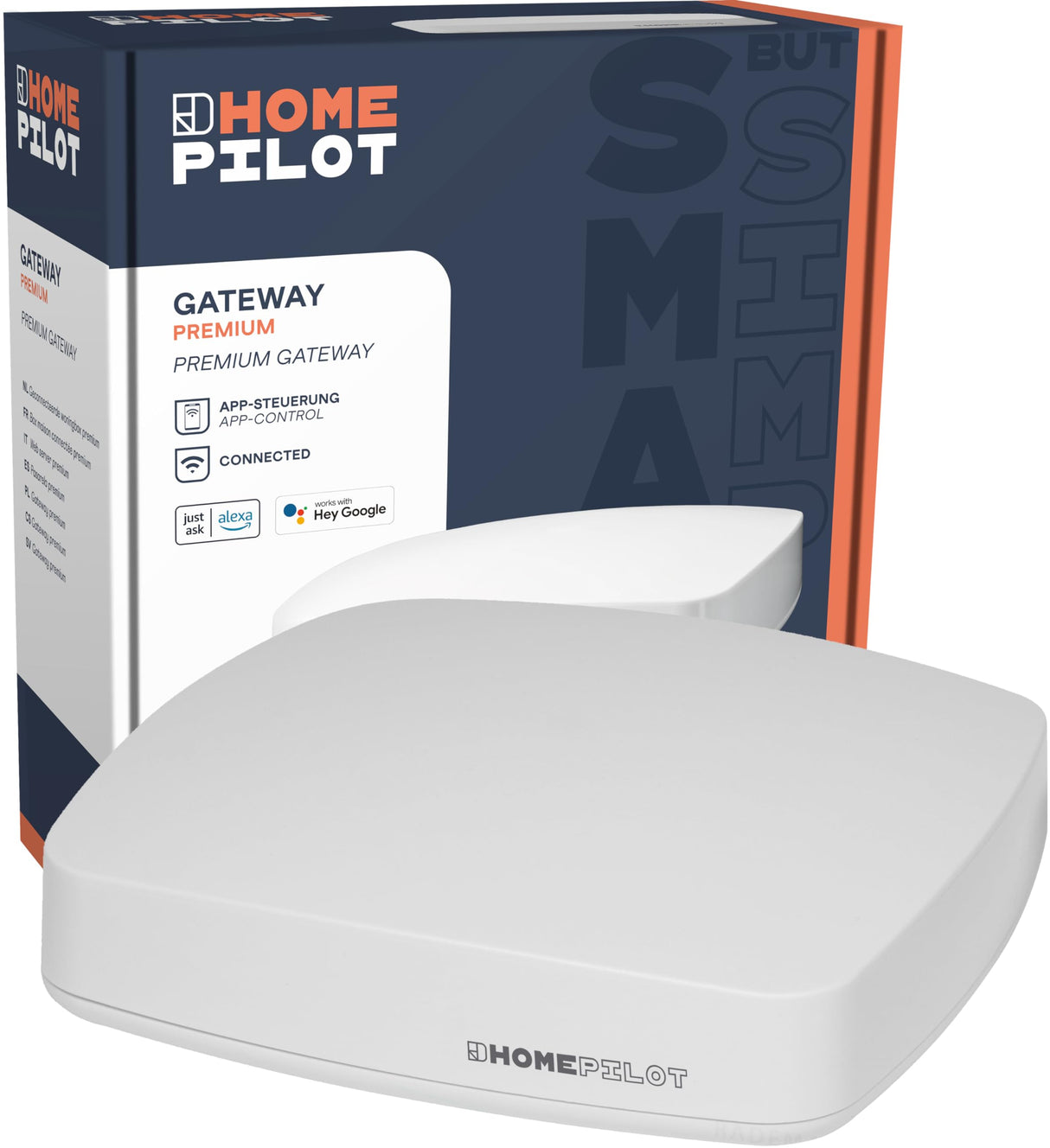 HOMEPILOT - Gateway Premium | Smart-Home-Central para integrar y controlar tus dispositivos Smart Home a través de la aplicación o interruptor | Compatible con Alexa, Google Assistant y más - 8150000