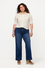 Ulla Popken Dummy Jeans, Dark Blue Denim, 32W / 30L para Mujer