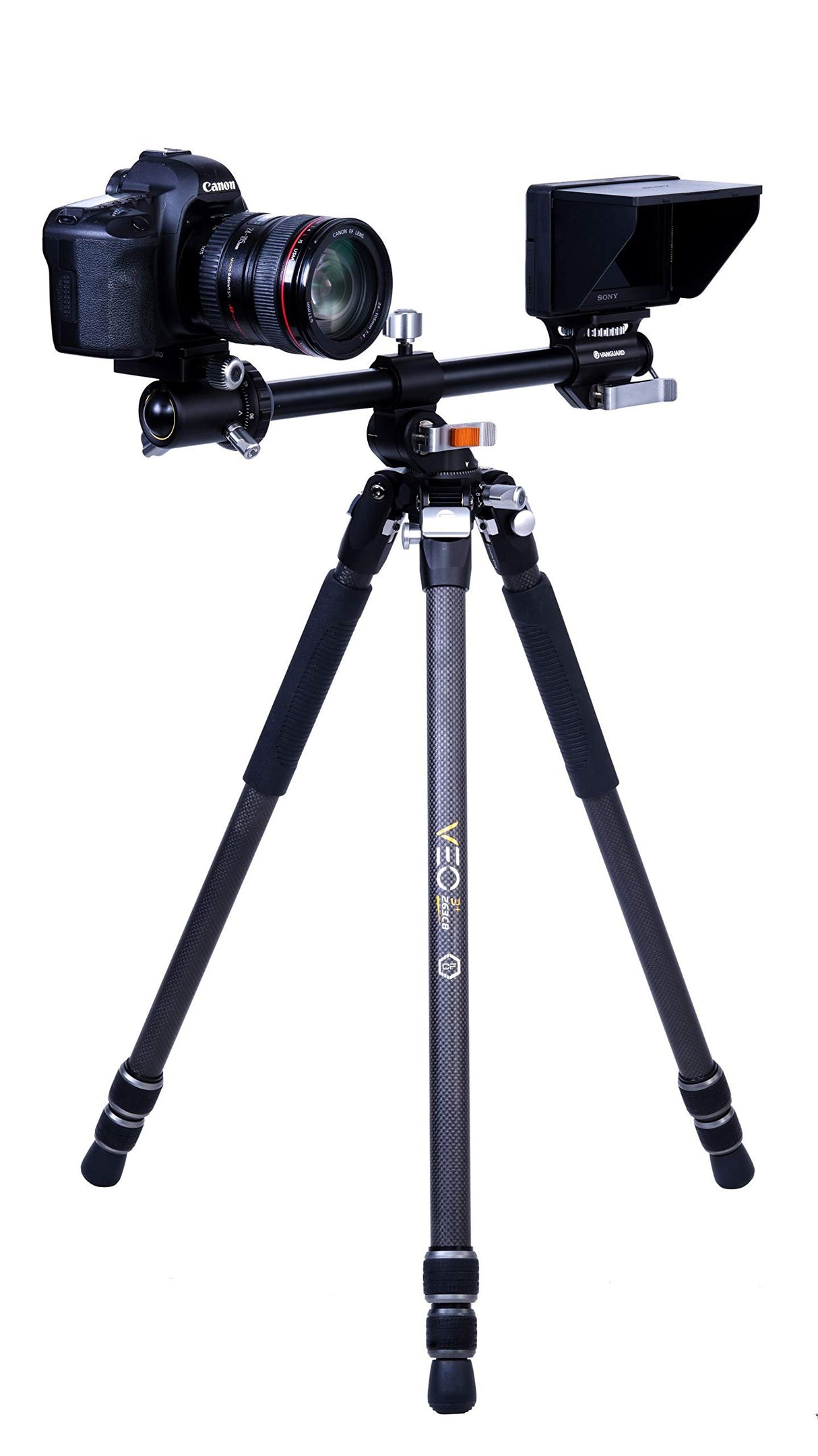 Vanguard Veo 3+ 263CB - Trípode Fibra Carbono multiángulo rótula Bola