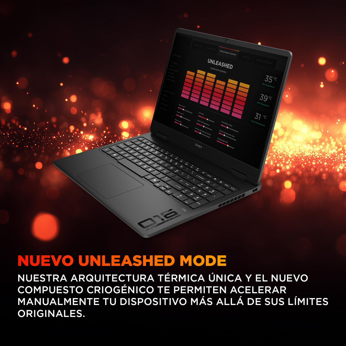 HP OMEN Slim - Ordenador portátil Gaming 16" 2.5K WQXGA (Intel Ultra 9-285H, 32GB RAM, 1TB SSD, NVIDIA RTX 5070, Windows 11 Home) Teclado QWERTY Español - Negro