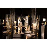 LAMPARA DE PIE 24X24X170 METAL DORADO