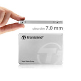 Transcend SSD370S - Disco duro sólido de 1 TB (SATA III, MLC, hasta 560 MB/s, 2.5"), color plateado