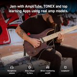 iRig HD X interfaz de audio de guitarra para iPhone, iPad, Mac, iOS y PC con USB-C, Lightning y cables USB y grabación de música de 24 bits, 96 kHz