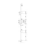 Tesa Assa Abloy TLPN566LE Cerradura Multipunto de Embutir
