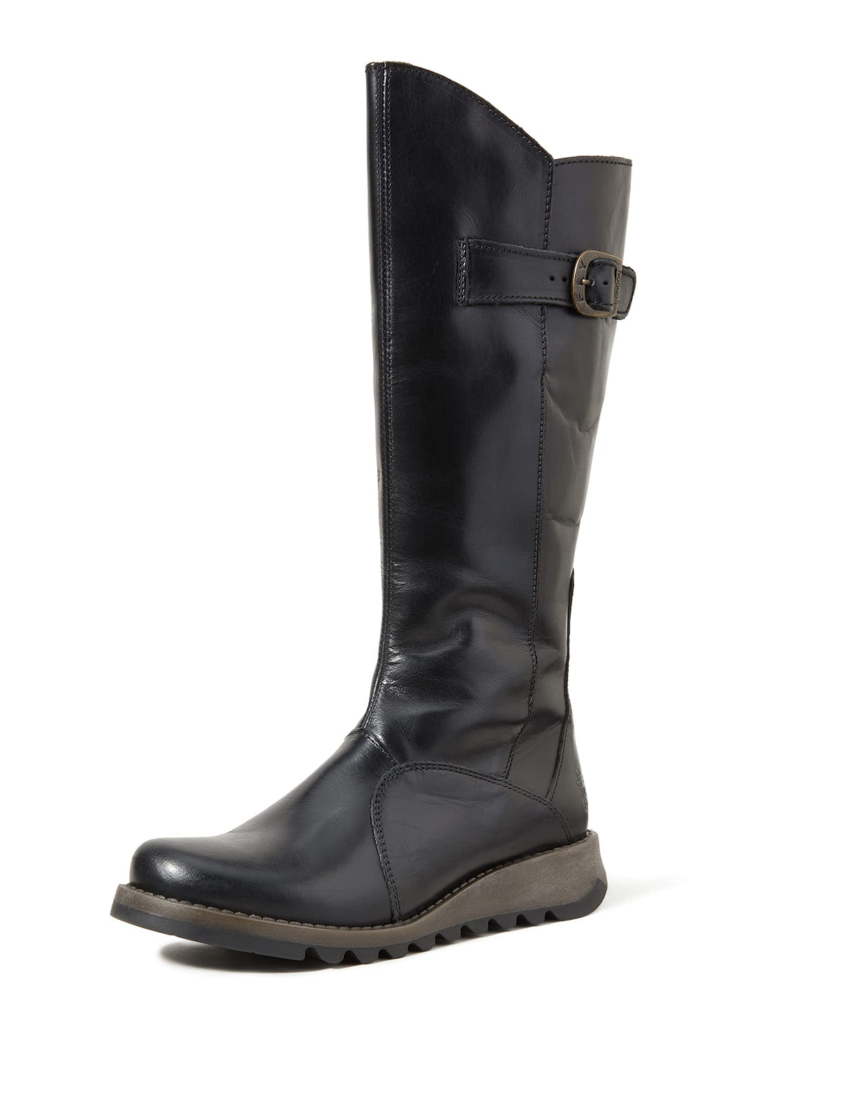 Fly London Mol 2, Botas con cremallera, Mujer, Black 005, 38 EU