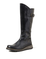Fly London Mol 2, Botas con cremallera, Mujer, Black 005, 38 EU