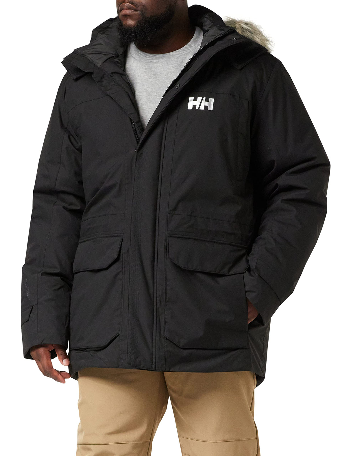 Helly Hansen Montes Parka Down Jacket, Hombre, Negro, L