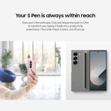 Samsung - Funda Protectora para Galaxy Z Fold6 S Pen con Ranura para bolígrafo S incorporada, Haga Clic para liberar, versión Americana, EF-OF95PCJEGUS, Gris