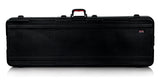 Gator Cases Frequent Flyer TSA - Estuche para teclado de polietileno moldeado ATA con ruedas para teclados extraprofundos de 88 notas (GTSA-KEY88D)
