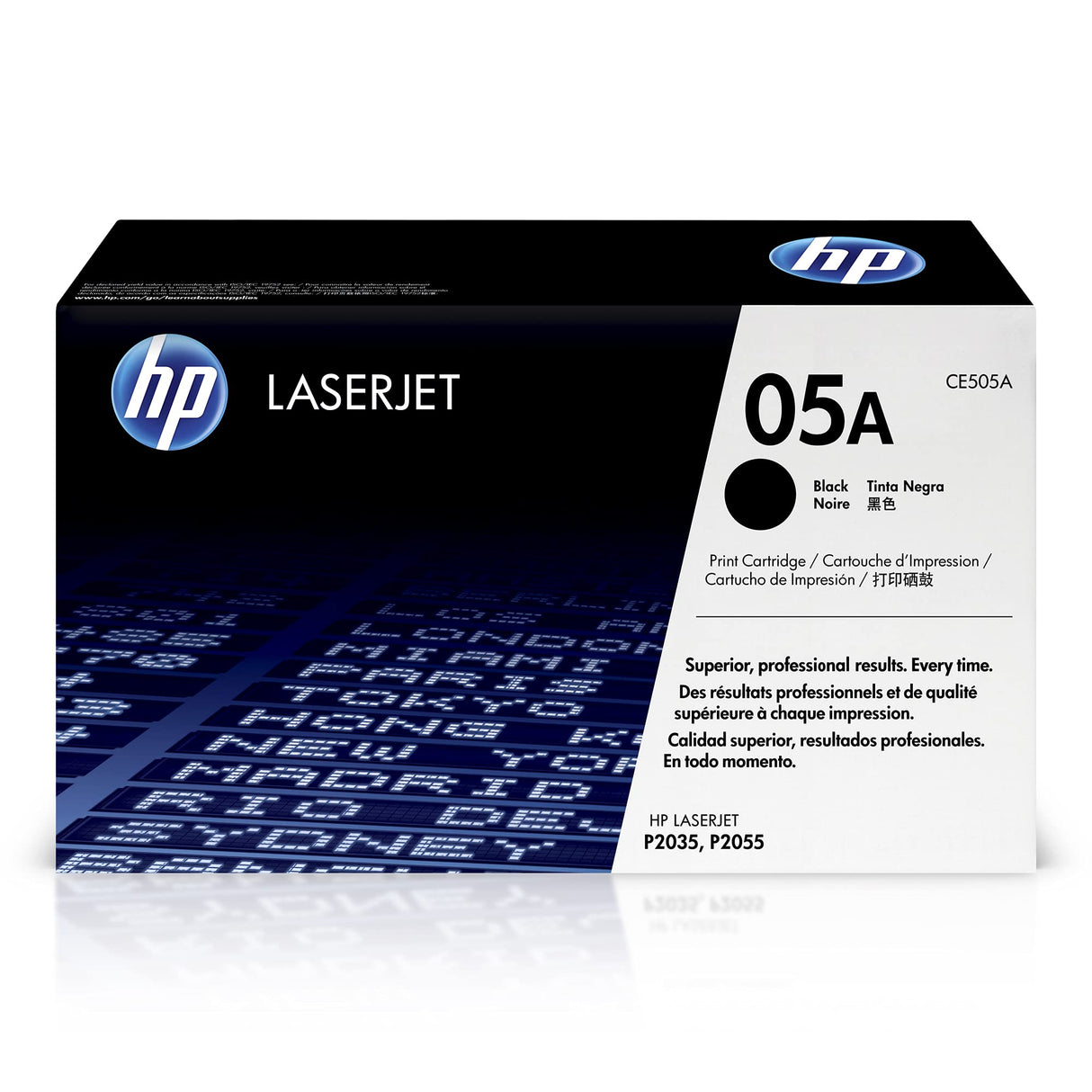 HP 05A CE505A, Negro, Cartucho Tóner Original, de 2.300 páginas, para impresoras HP LaserJet P2035, P2055, P2030, P2050, P2055D y P2055DN