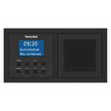TechniSat DIGITRADIO UP 1 - Radio Dab+ Empotrable para su Instalación en Enchufes Dobles (Dab, FM, Bluetooth, Pantalla LCD Regulable, Despertador, Temporizador para Dormir, 2 Vatios RMS) Negro