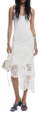 Desigual REPRIS_Vest_Aurora Casual Dress, Color Blanco, XS Women's