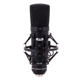 CAD Audio micrófono de condensador de diafragma grande para grabaciones de estudio (XLR, alimentación fantasma de 48V, diafragma de 1 pulgada, impedancia de 75 OHM, 30 Hz - 20 KHz), plata